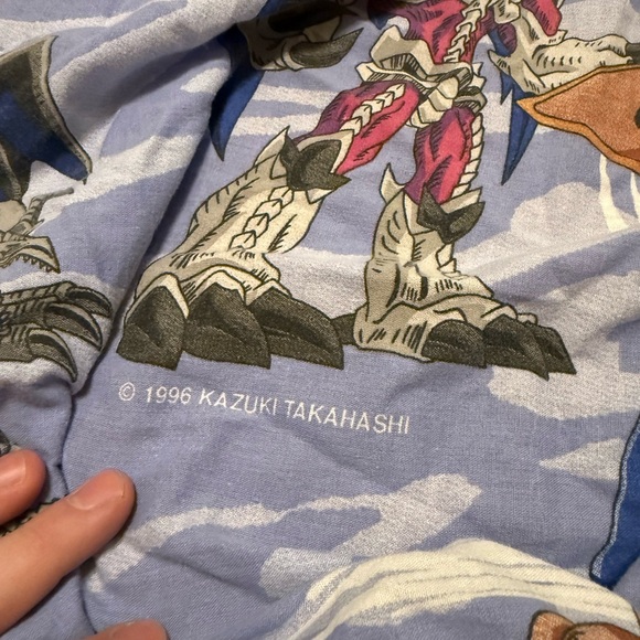 1996 90s Yugioh Fitted Sheets rare vintage bedding fabric anime Yu